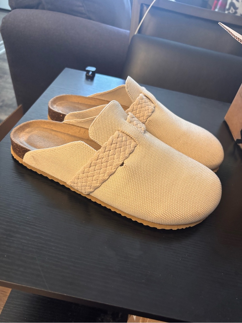 Maurices Braided Strap Slip-On Mules in Light Beige